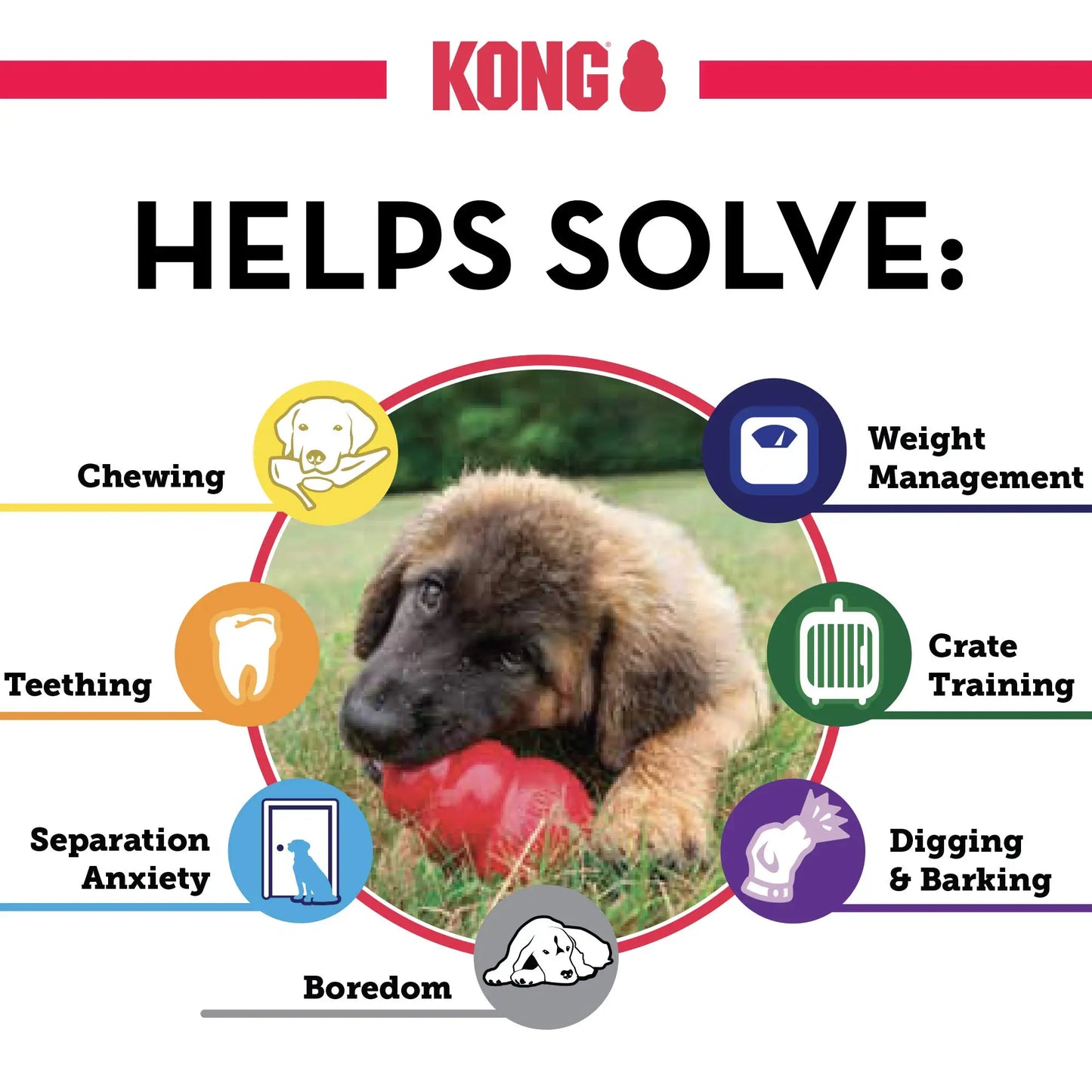 KONG Dog Enrichment Toy – Choose Your Chew Strength | For Puppies, Adults & Seniors