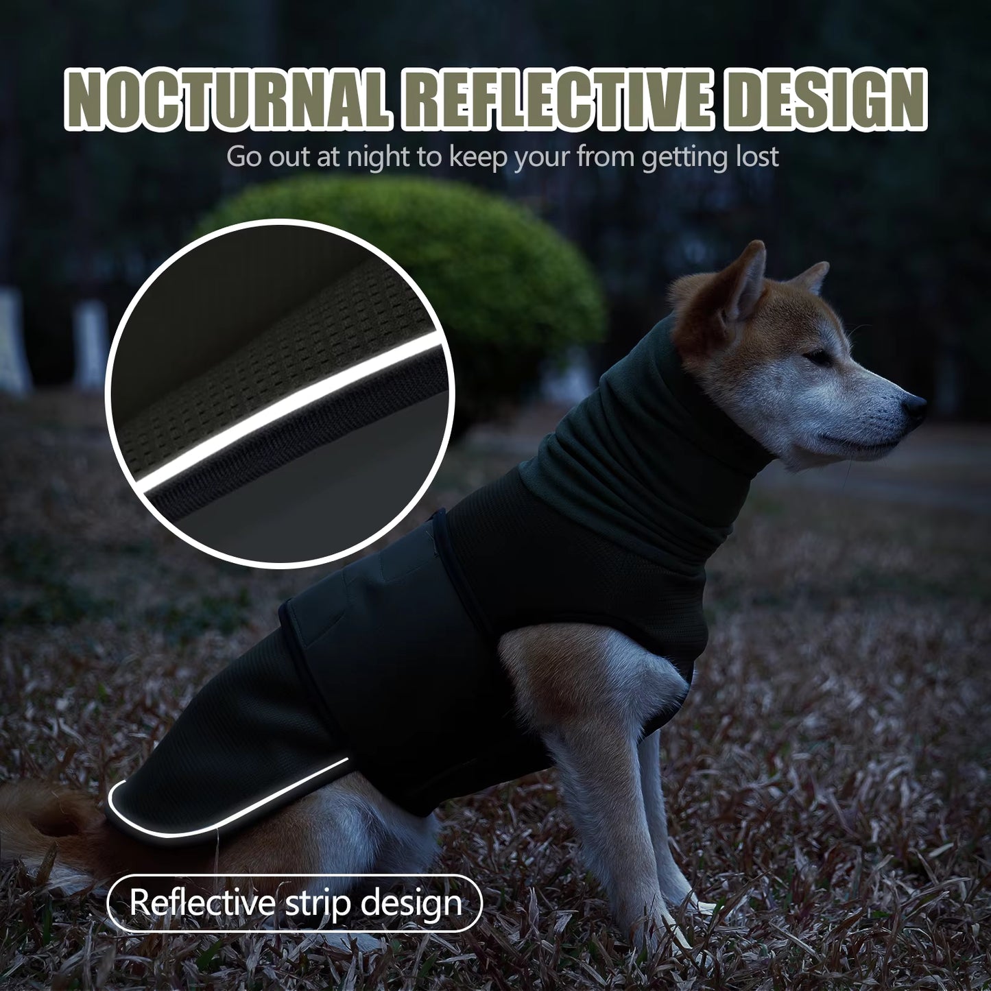 Dog Anxiety Vest & Calming Coat – Thunder, Fireworks & Noise Relief