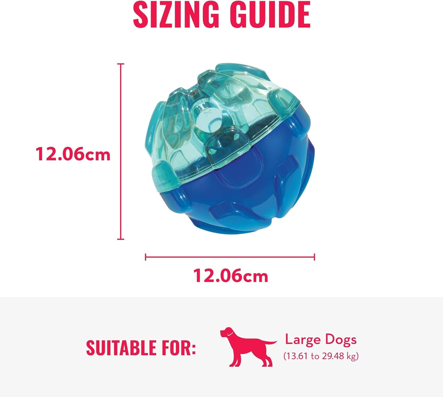 - Rewards Ball - Ultra Durable Interactive Treat Dispensing Dog Toy - for Large Dogs