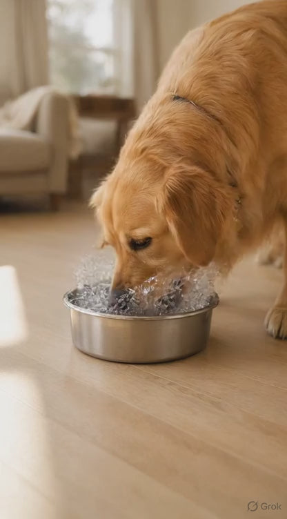 No-Spill Stainless Steel Slow Feeder Bowl for Dogs & Cats